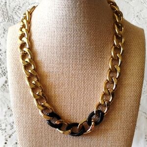 Gold Two Tone Chunky chain Statement Mafia Wife Choker Style